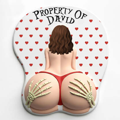Husband Property 3D Mouse Pad With Armrest - Personalized Gifts For Husband 
