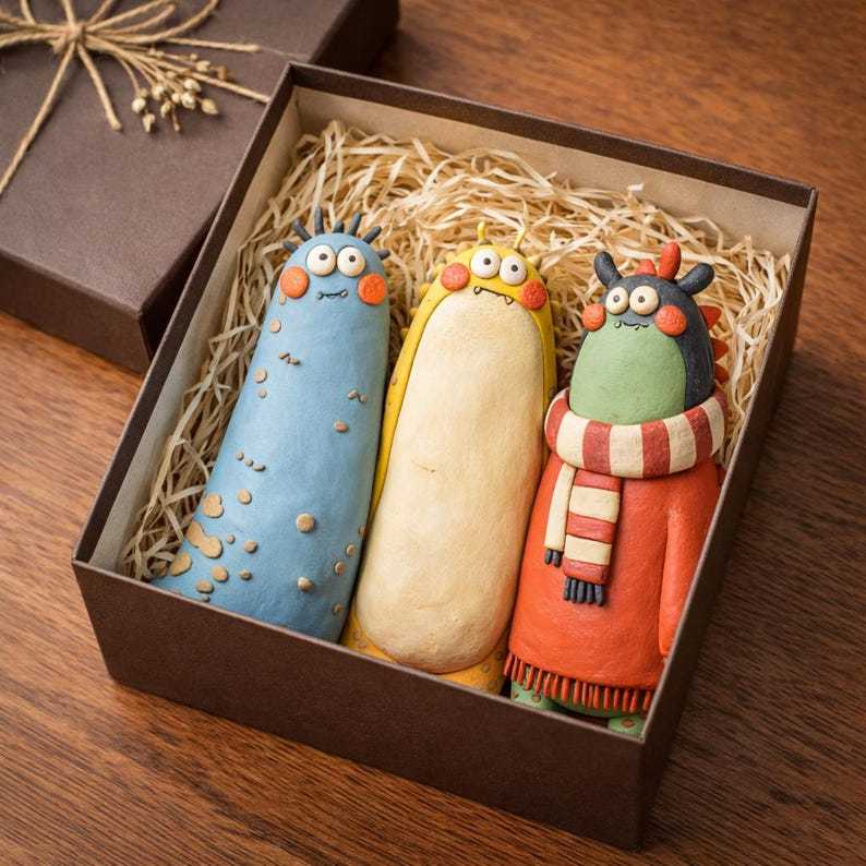 🌲Christmas Gift 50% Off--Handmade Clay Monster City Figure