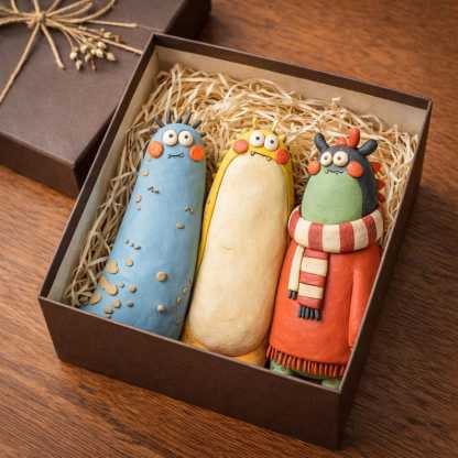 🌲Christmas Gift 50% Off--Handmade Clay Monster City Figure