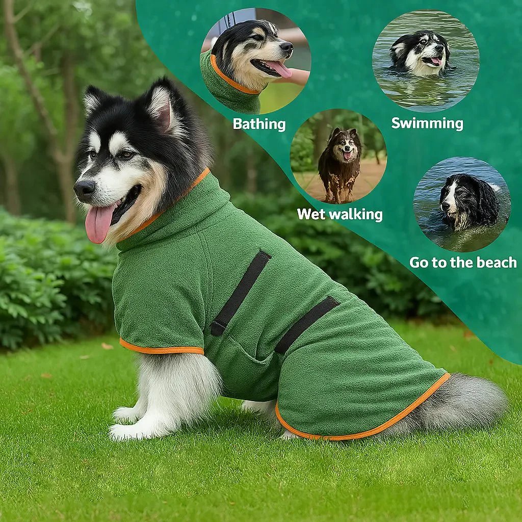 🐶💦 Super Absorbent Quick-drying Pet Dog Bathrobe🐾