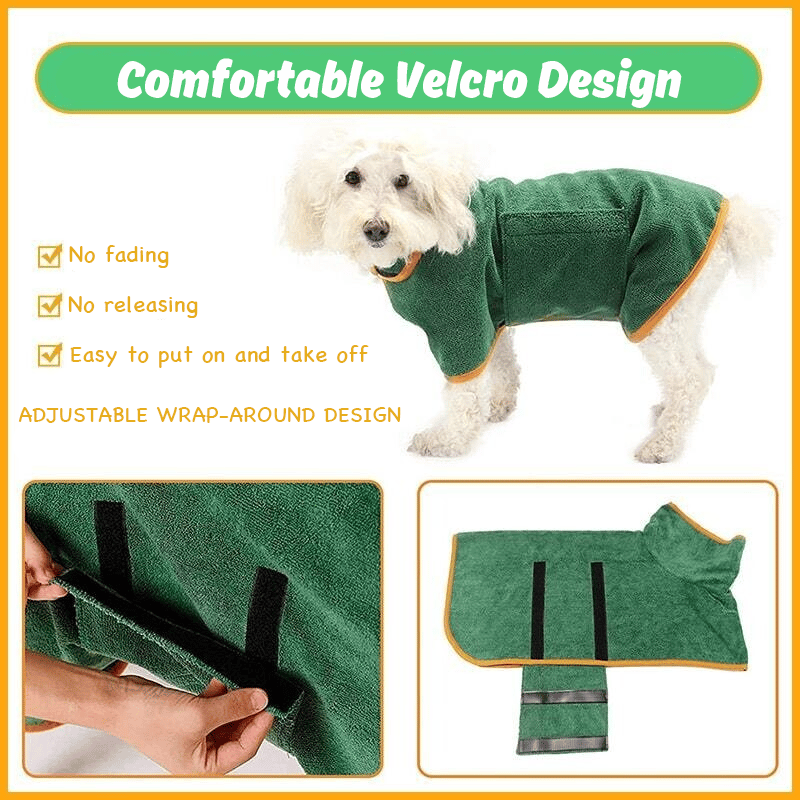 🐶💦 Super Absorbent Quick-drying Pet Dog Bathrobe🐾