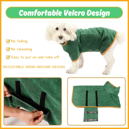 🐶💦 Super Absorbent Quick-drying Pet Dog Bathrobe🐾