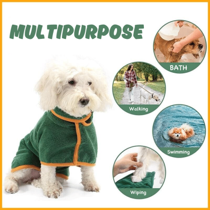 🐶💦 Super Absorbent Quick-drying Pet Dog Bathrobe🐾