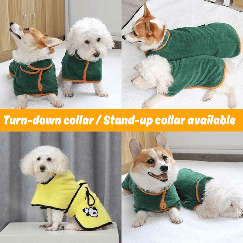 🐶💦 Super Absorbent Quick-drying Pet Dog Bathrobe🐾