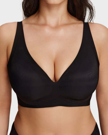Deep V Breathable Lightweight Jelly Support Bra