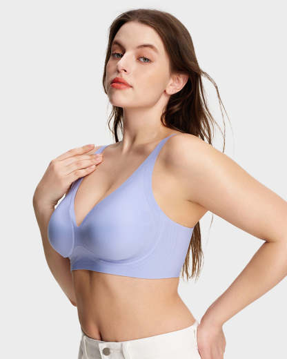 Deep V Breathable Lightweight Jelly Support Bra