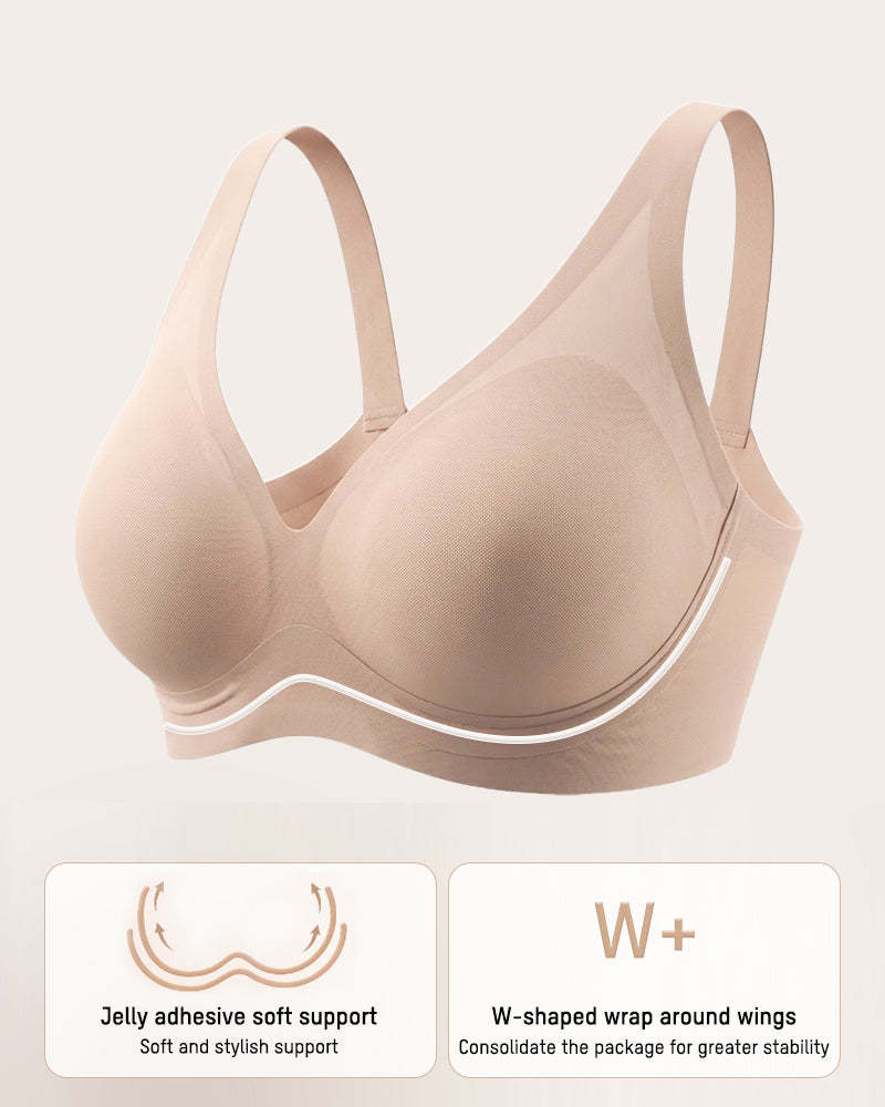 Deep V Breathable Lightweight Jelly Support Bra