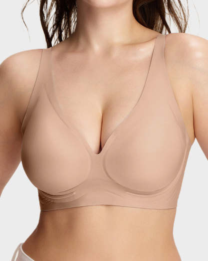 Deep V Breathable Lightweight Jelly Support Bra