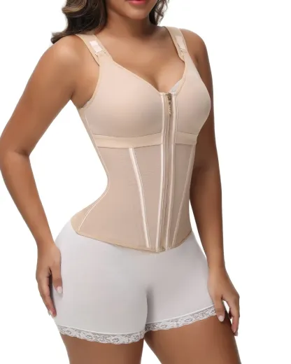 Extreme Latex Corset Waist Vest With Bra