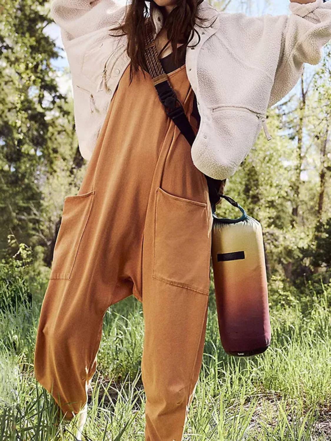 ⏰Hot Sale-Wide Leg Jumpsuit with Pockets(Buy 3 Free Shipping)