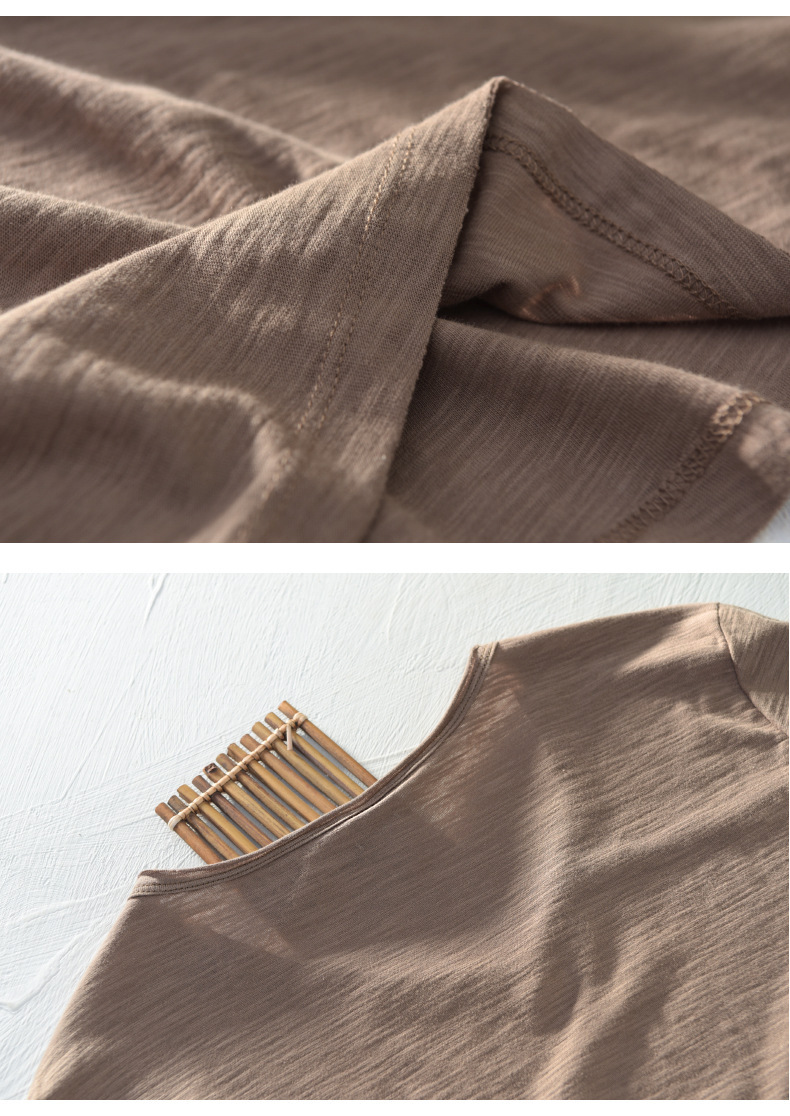 Breathable Solid Color Short Sleeves