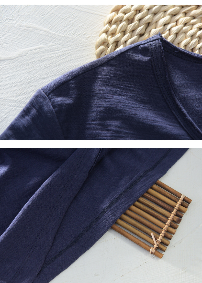 Breathable Solid Color Short Sleeves