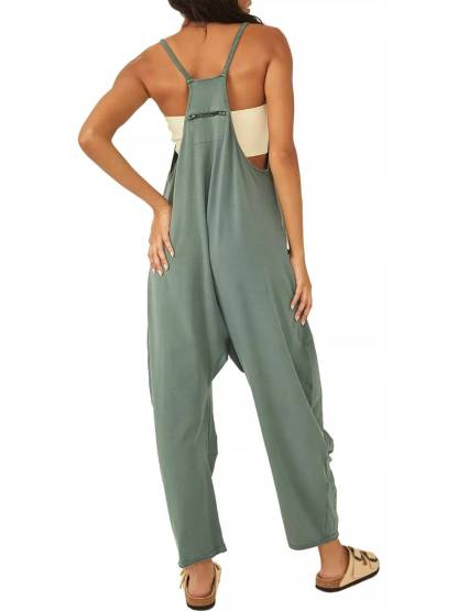 ⏰Hot Sale-Wide Leg Jumpsuit with Pockets(Buy 3 Free Shipping)