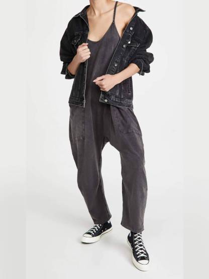 ⏰Hot Sale-Wide Leg Jumpsuit with Pockets(Buy 3 Free Shipping)