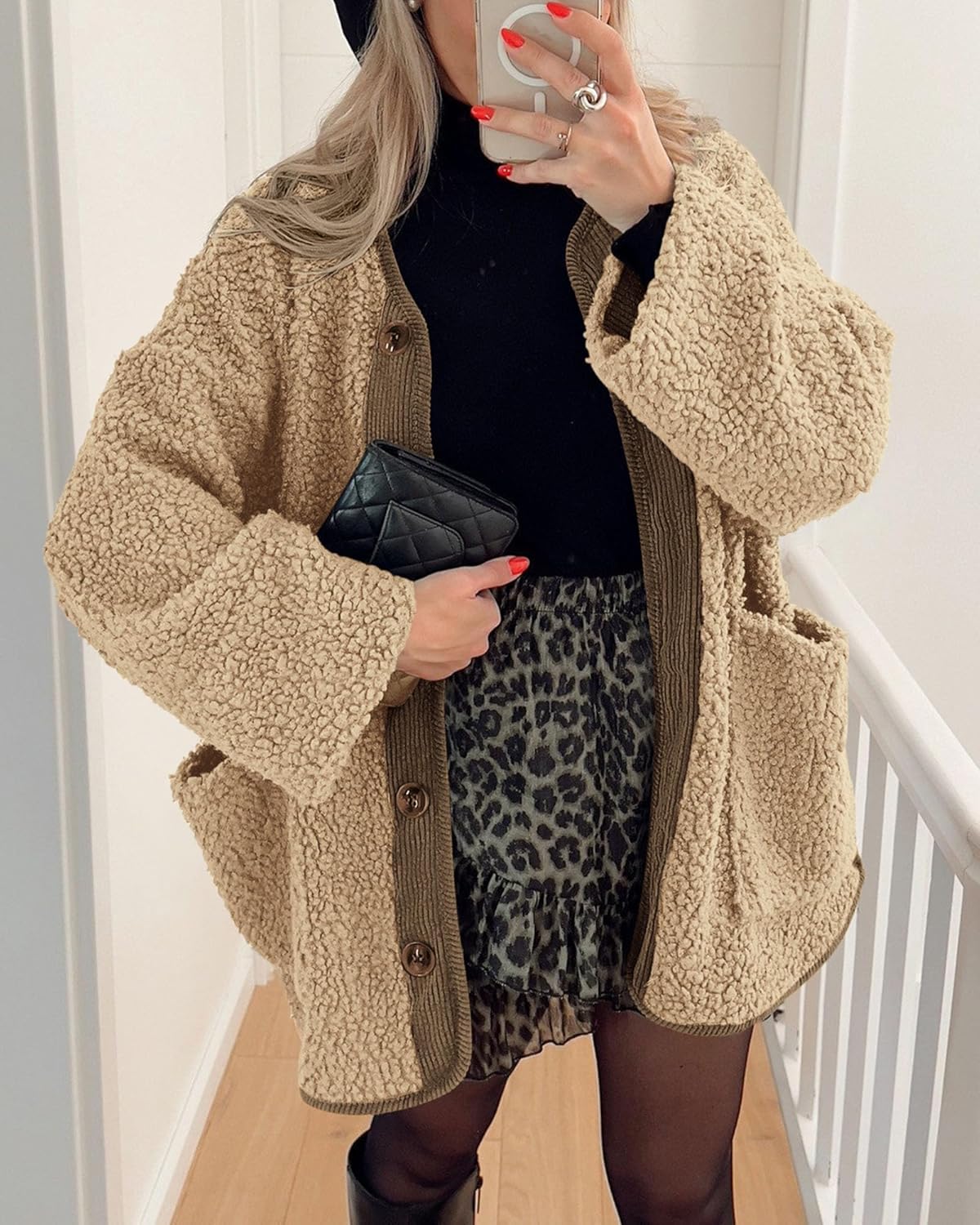 Women's Button Sherpa Jacket【Buy Two Free Shipping】