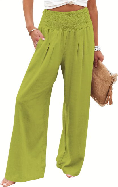 Women's Linen Wide Leg Pants