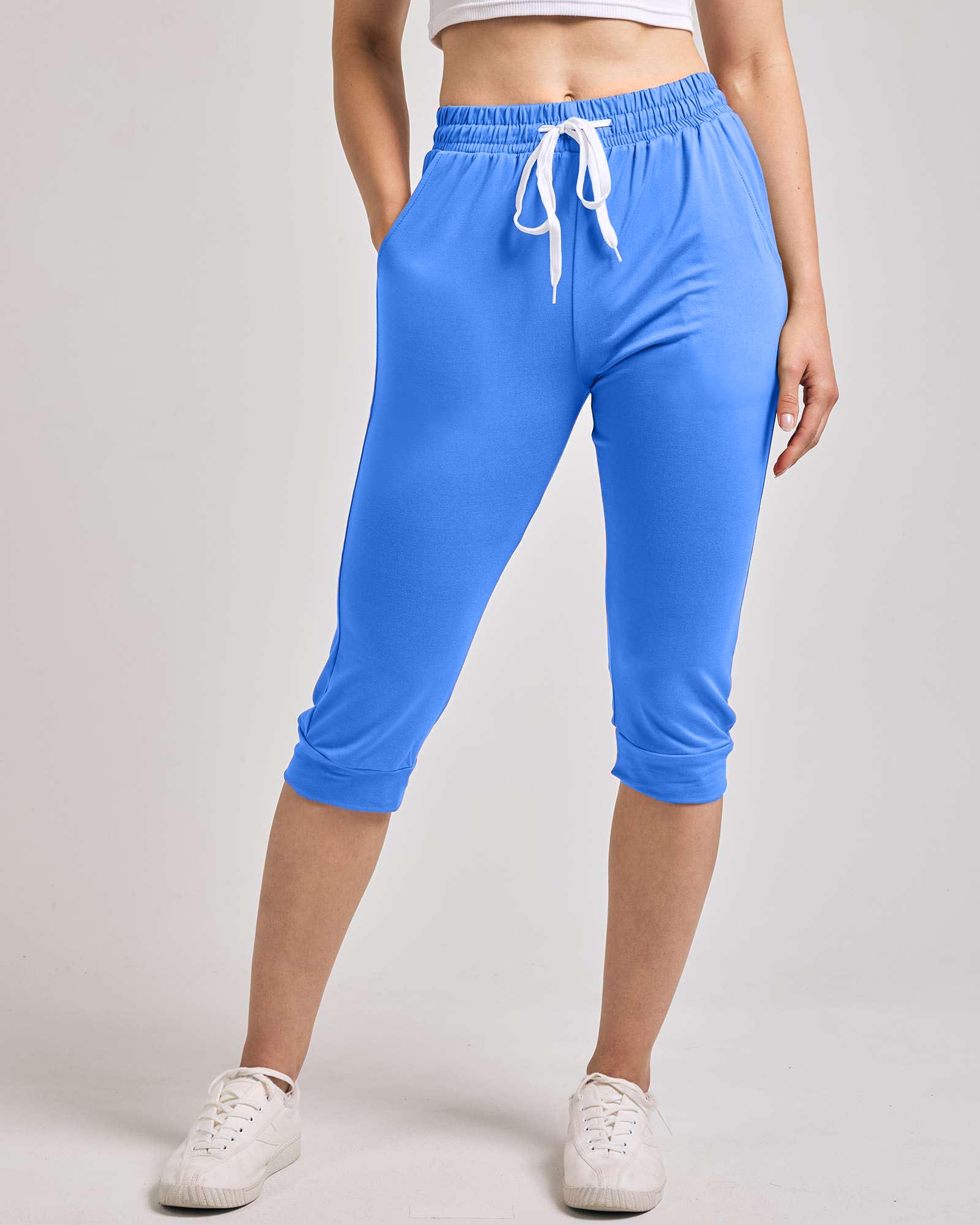 Women's Ultra Soft Lounge Capri Joggers Sweatpants Athletic Yoga with Pockets (BUY 2 FREE SHIPPING!!!)