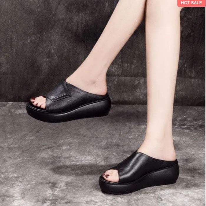 💖MOTHER'S DAY SALE - 48% OFF🎁2023 WOMEN'S NEW THICK-BOTTOMED FISH MOUTH SLIPPERS