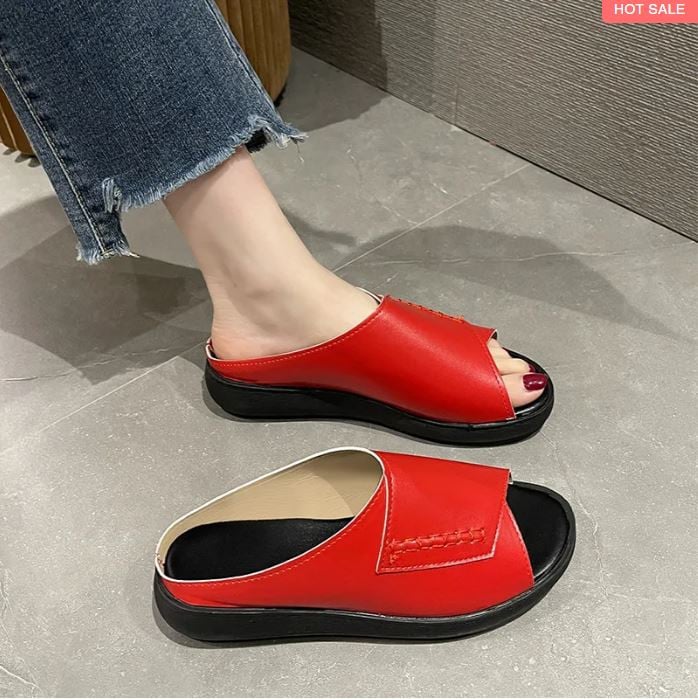 💖MOTHER'S DAY SALE - 48% OFF🎁2023 WOMEN'S NEW THICK-BOTTOMED FISH MOUTH SLIPPERS