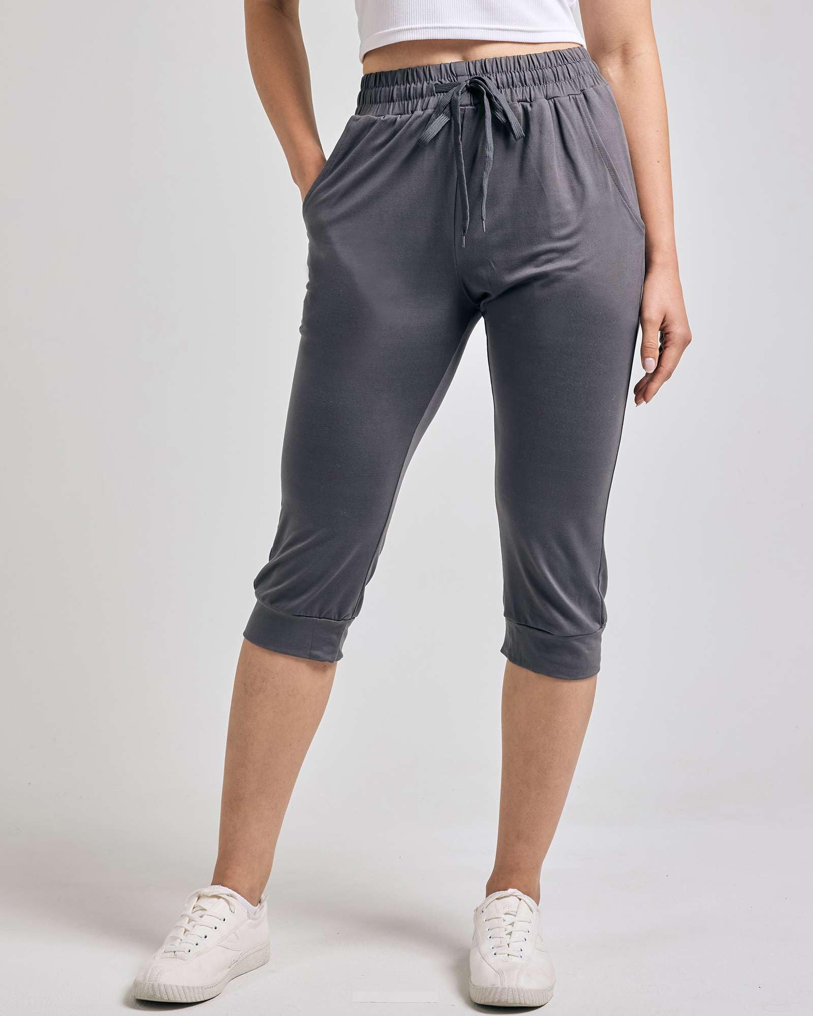 Women's Ultra Soft Lounge Capri Joggers Sweatpants Athletic Yoga with Pockets (BUY 2 FREE SHIPPING!!!)