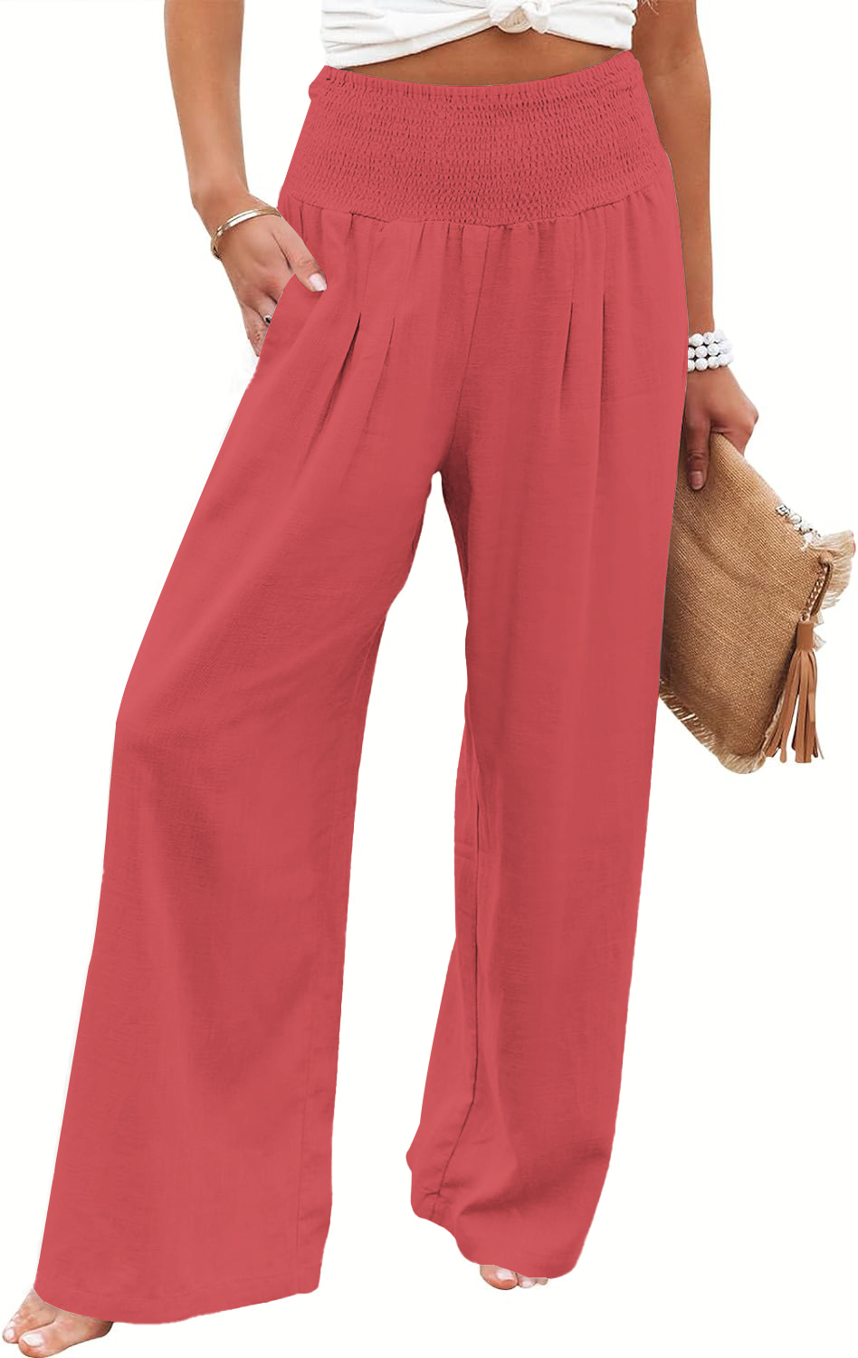 Women's Linen Wide Leg Pants