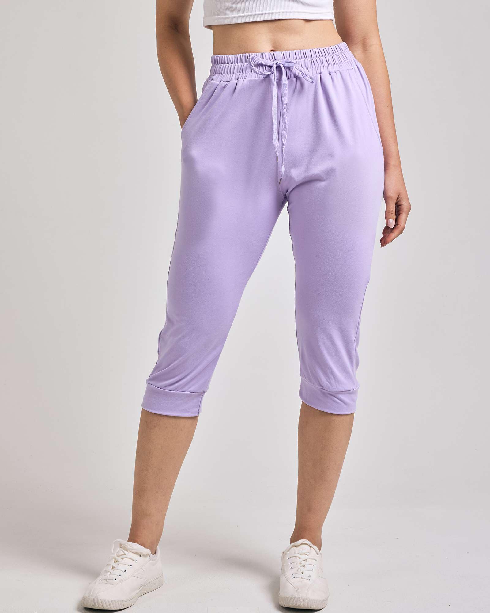 Women's Ultra Soft Lounge Capri Joggers Sweatpants Athletic Yoga with Pockets (BUY 2 FREE SHIPPING!!!)
