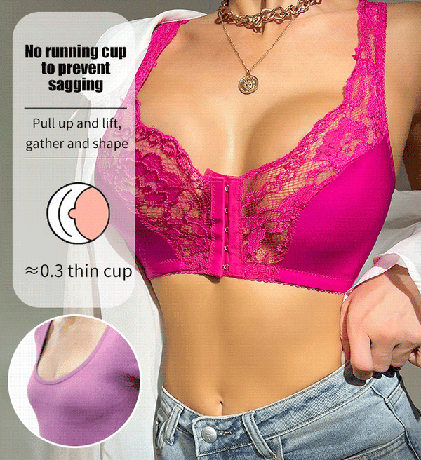 🔥LAST DAY 50% OFF🔥French lace front button bra
