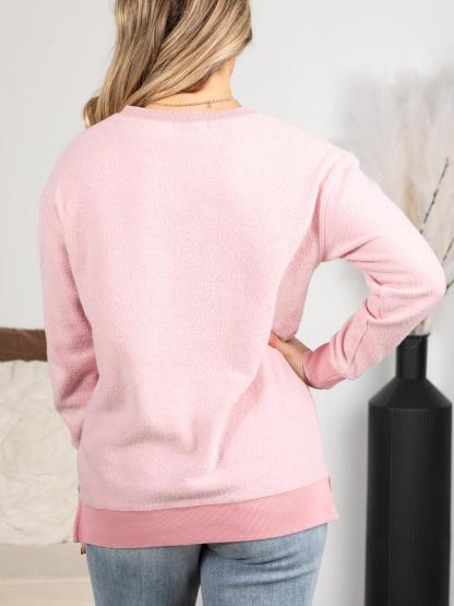 Pigment Dyed Cozy Reverse Fleece Sweatshirt