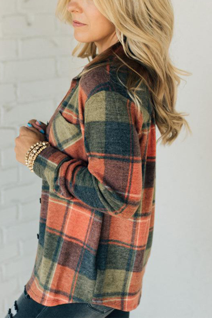 Channing Brushed Plaid Top