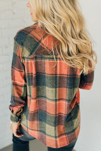 Channing Brushed Plaid Top