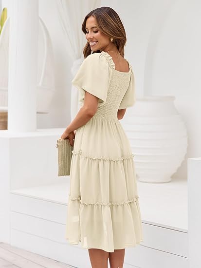 Women's Summer Casual Midi Dress