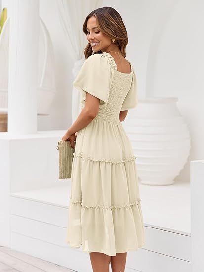 Women's Summer Casual Midi Dress