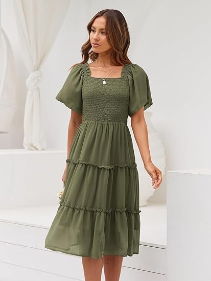 Women's Summer Casual Midi Dress