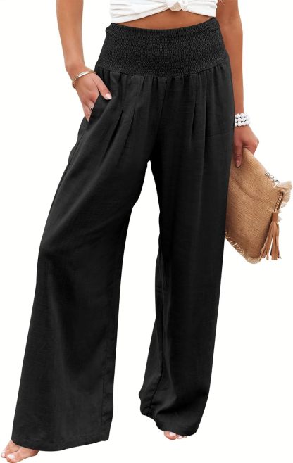 Women's Linen Wide Leg Pants