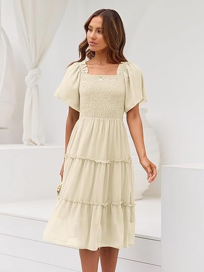 Women's Summer Casual Midi Dress