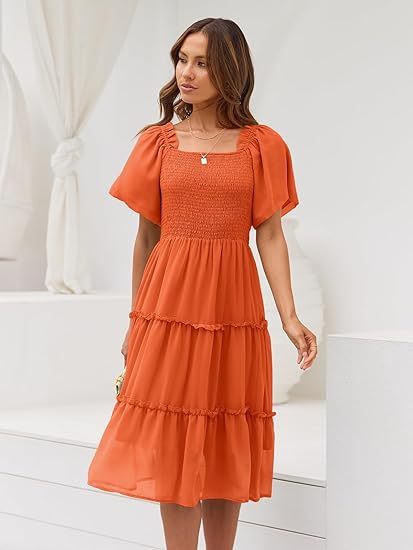 Women's Summer Casual Midi Dress