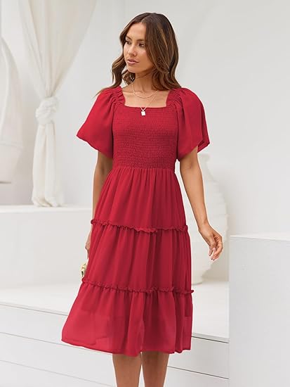 Women's Summer Casual Midi Dress