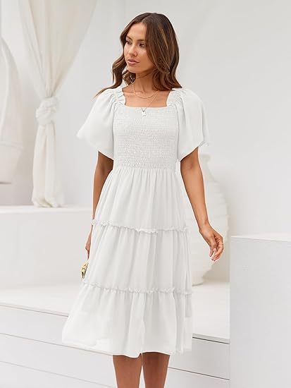 Women's Summer Casual Midi Dress