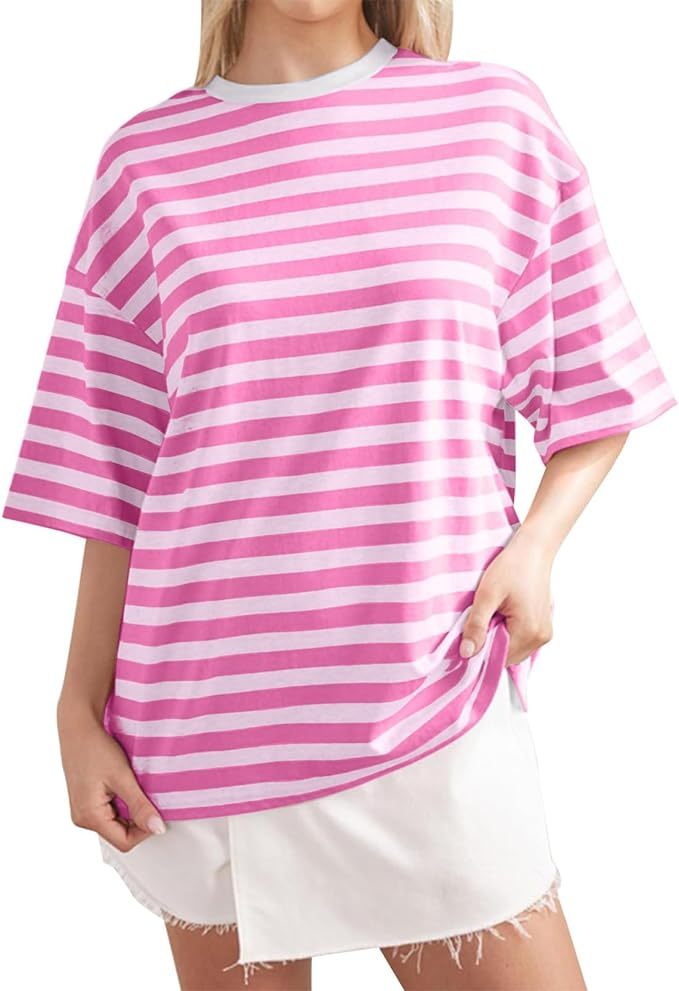 Women Oversized Striped Color Block Shirt (BUY 2 FREE SHIPPING)