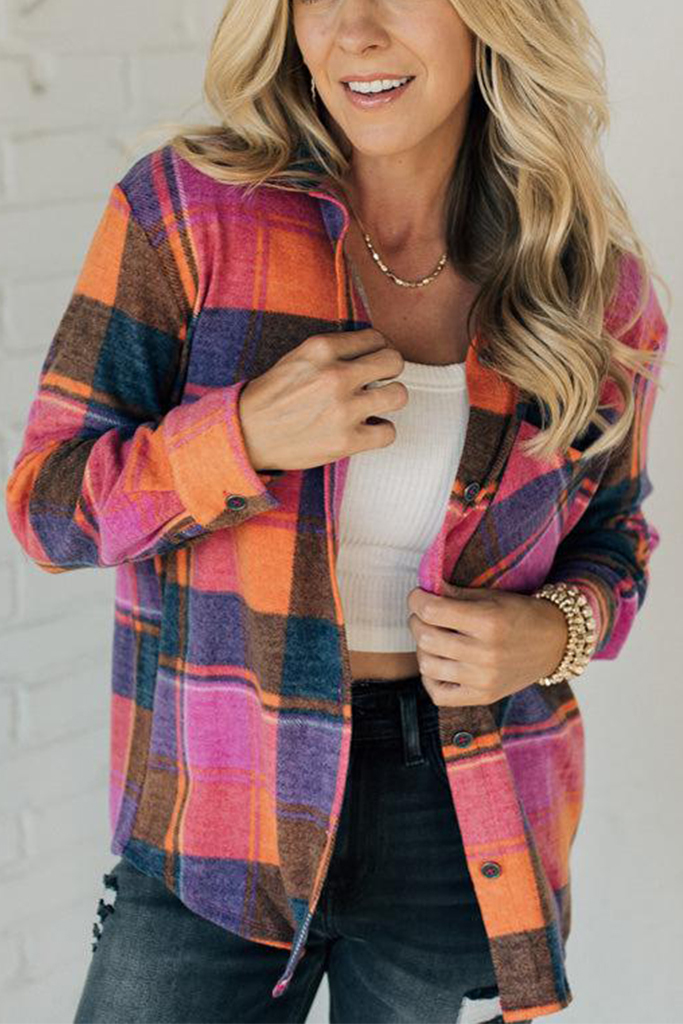 Channing Brushed Plaid Top