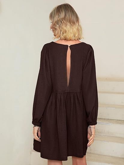 2024 🔥 Womens Flowy Summer Puff Sleeve Dress
