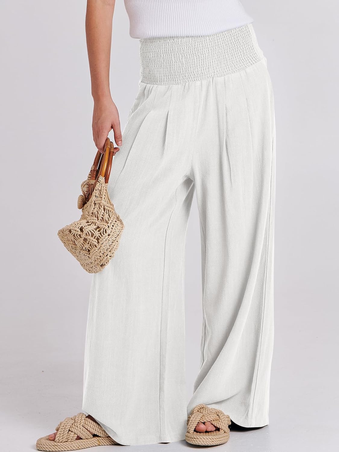Women's Linen Wide Leg Pants