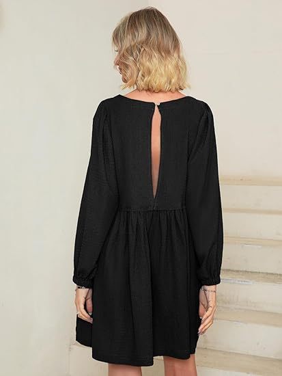 2024 🔥 Womens Flowy Summer Puff Sleeve Dress
