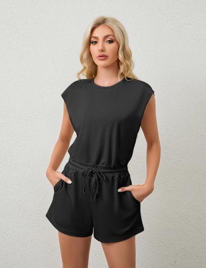 HOT SALE-Womens Casual Open Back Romper ( ⏰ 30% OFF TODAY)