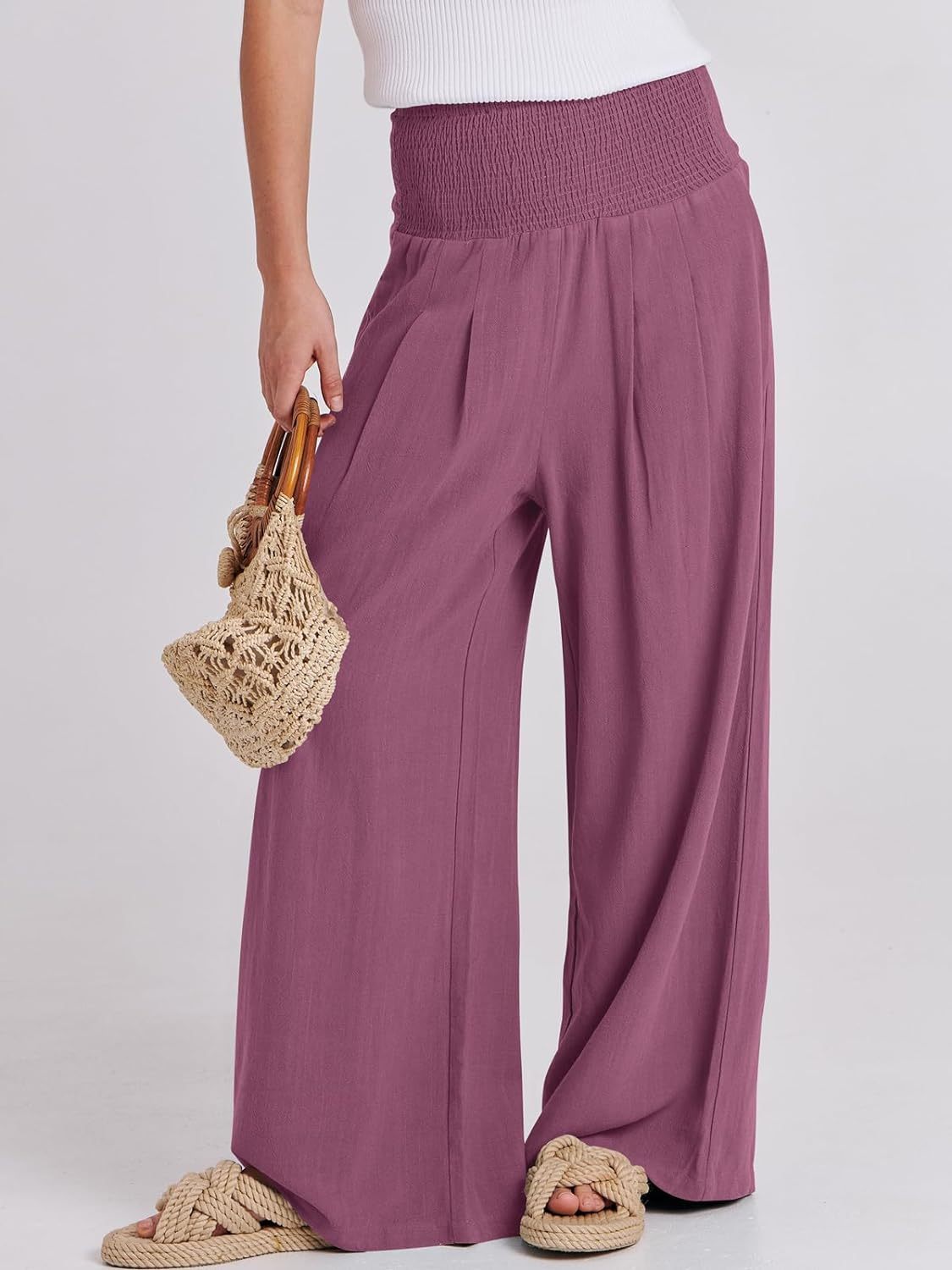 Women's Linen Wide Leg Pants