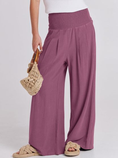 Women's Linen Wide Leg Pants