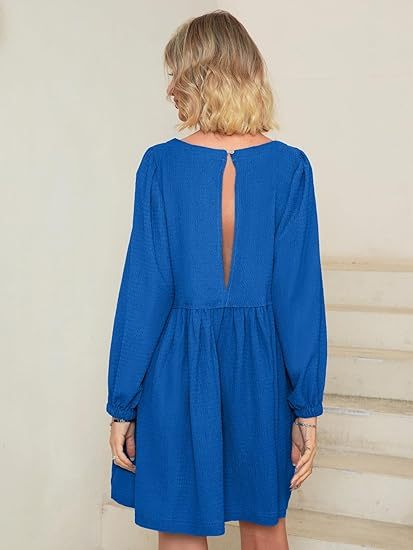 2024 🔥 Womens Flowy Summer Puff Sleeve Dress