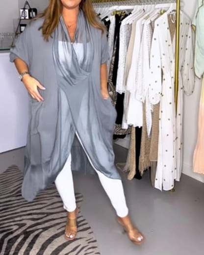 Silky Loose V-neck Top-Buy 2 get free shipping
