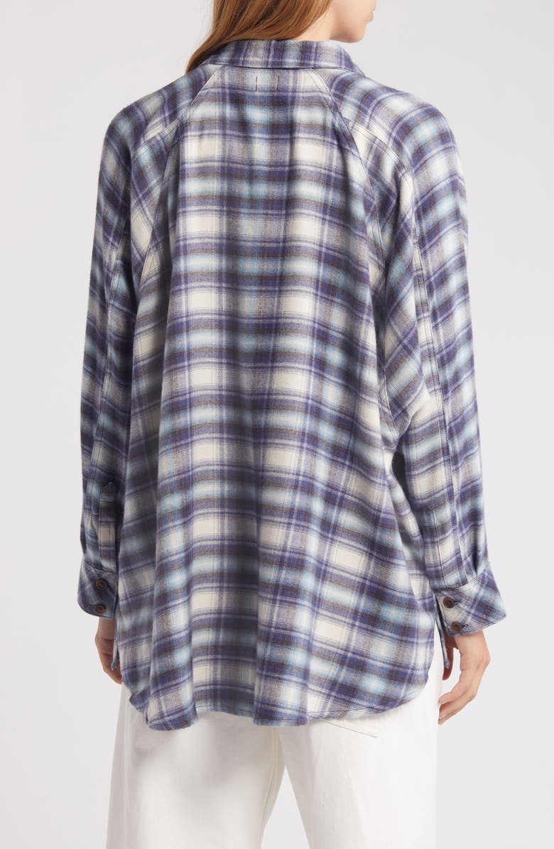 Plaid Oversize Flannel Button-Up Shirt(Buy 2 Free Shipping)