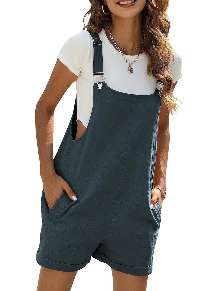 Women's Casual Adjustable Overalls Shorts With Pockets(BUY 2 FREE SHIPPING)
